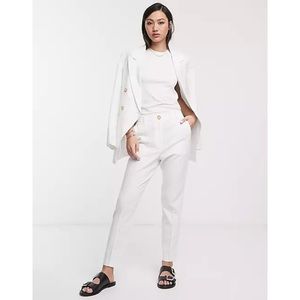 NWT - ASOS - white linen blazer - size 10